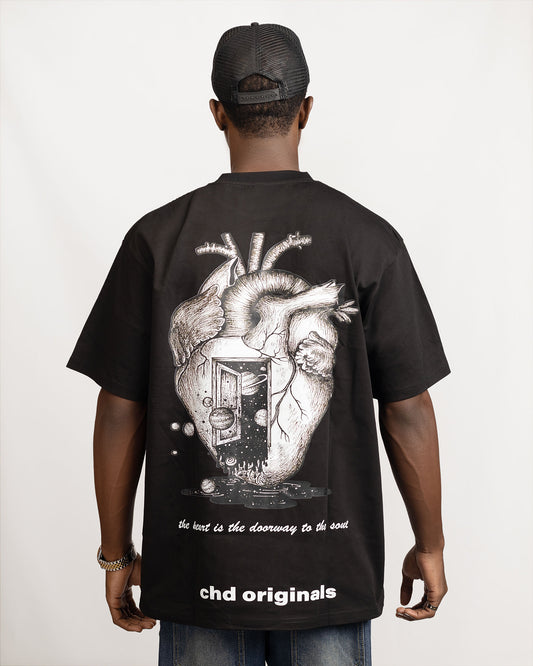 Chdoriginals Heart Tee - Black
