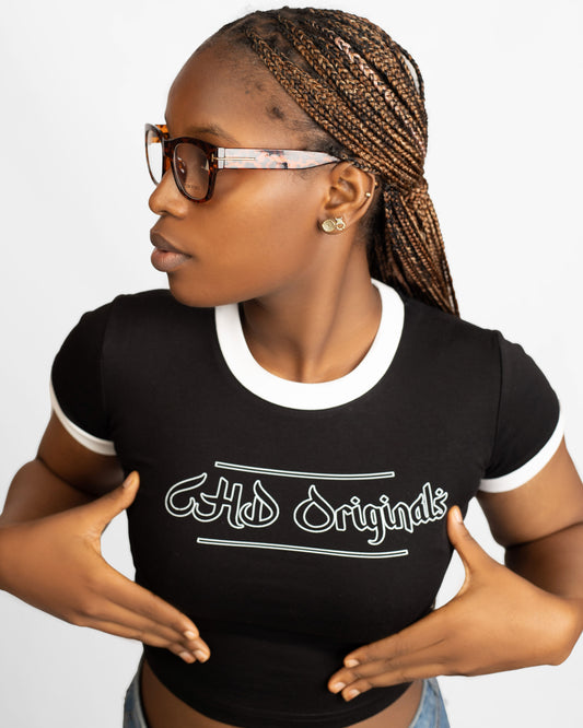 Chdoriginals Female Crop Top - Black