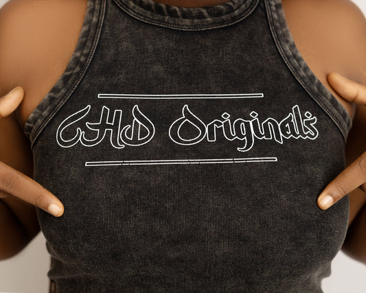 Chdoriginals Female Tank top - Black (Acid Wash)